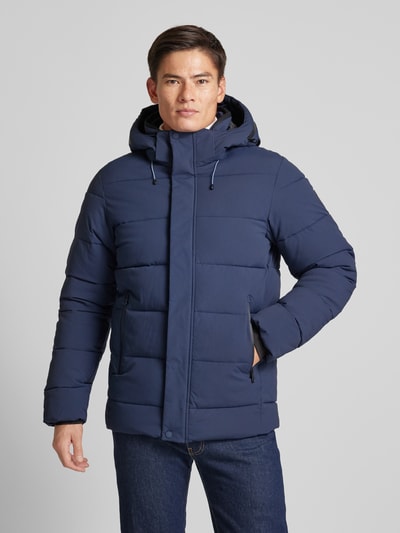 Icepeak Regular fit gewatteerd jack met capuchon, model 'BIXBY' Marineblauw - 4