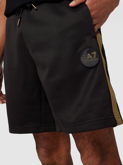 EA7 Emporio Armani Shorts met elastische band Zwart - 3