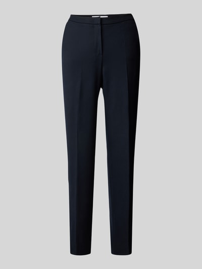 Raffaello Rossi Slim fit stoffen broek in verkorte pasvorm, model 'DORO' Marineblauw - 1