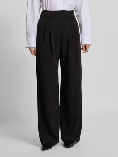 Raffaello Rossi Spodnie rozkloszowane z zapięciem na haftkę model ‘MAYLA’ Czarny 4