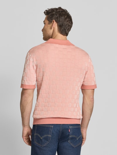 Selected Homme Koszulka polo o kroju relaxed fit z czystej bawełny model 'MILAS' Brudnoróżowy 5