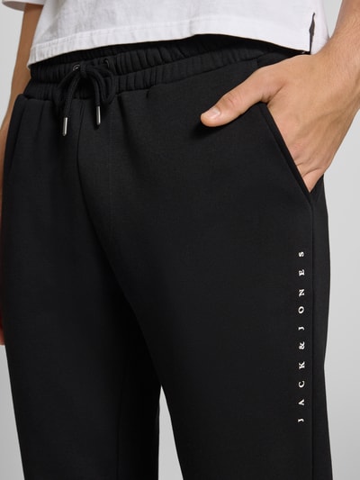 Jack & Jones Sweatpants mit elastischem Bund und Tunnelzug Modell 'GORDON' BLACK 3