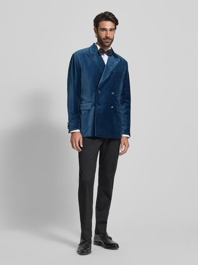 SELECTED HOMME Slim fit colbert van fluweel van biologisch katoen Marineblauw - 1