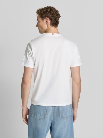 MC2 Saint Barth T-Shirt mit Stitchings Modell 'PORTOFINO' Weiss 5