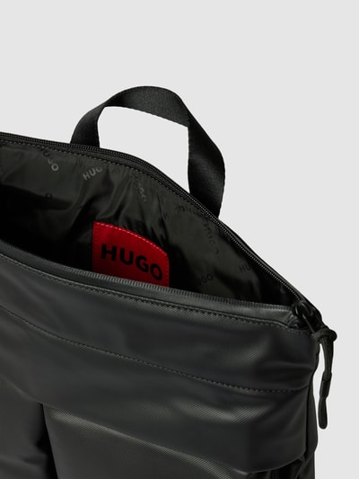 HUGO Rucksack mit Label-Detail Modell 'Quantum' Black 5