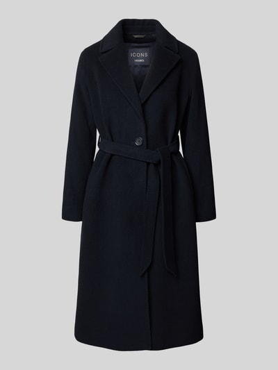 ICONS Cinzia Rocca Mantel mit Kaschmir-Anteil Marine 2