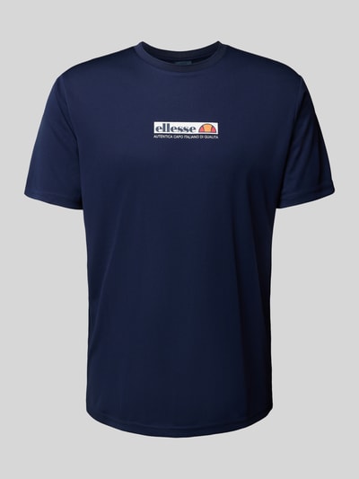 Ellesse T-shirt met labelprint, model 'CORBOBA' Donkerblauw - 2