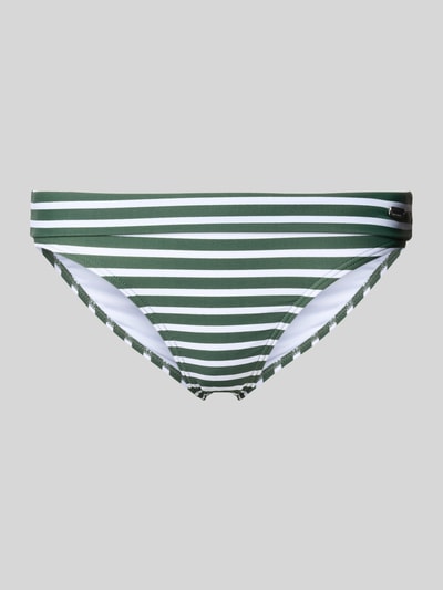 VENICE BEACH Bikini-Slip mit elastischem Bund und Label-Detail Oliv 1