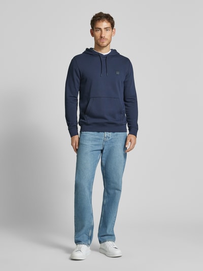 BOSS Orange Hoodie mit Label-Detail Modell 'Wetalk' Marine 1