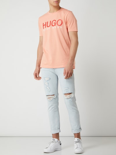 HUGO Tapered fit jeans van katoen, model '332' Bleu - 1