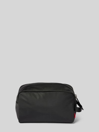 HUGO Kulturtasche mit Label-Print Modell 'Handwritten2.0' Black 4