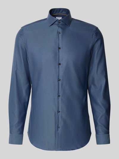 Jake*s Slim Fit Businesshemd in Premiumqualität Marine 2