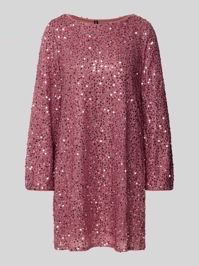 Vero Moda Fließendes Abendkleid mit Paillettenbesatz Modell 'NAJA' Rosa 2