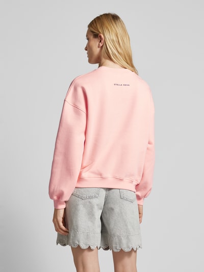 Stella Nova Sweatshirt mit Label-Stitching Rosa 5