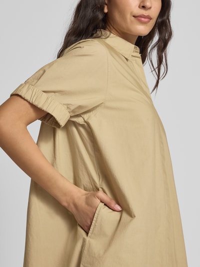 s.Oliver RED LABEL Sukienka o kroju relaxed fit z czystej bawełny Piaskowy 3