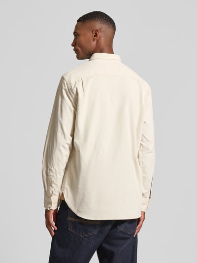 Christian Berg Men Freizeithemd mit Knopfleiste Offwhite 5