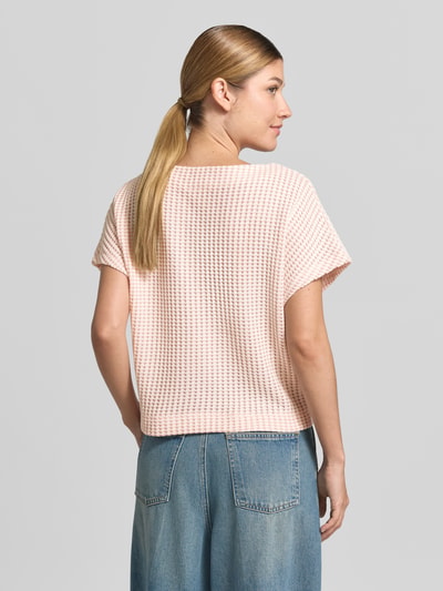 OPUS t-shirt o kroju regular fit z mieszanki bawełny model 'Gutina' Jasnoróżowy 5