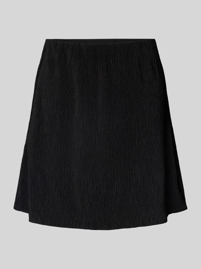 Pieces Ausgestellter Mini-Rock in Crêpe-Verarbeitung Modell 'FLORA' Black 2