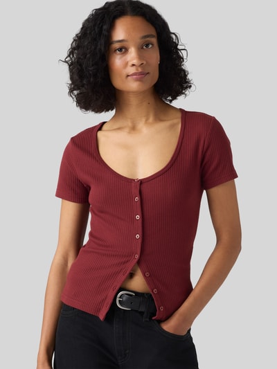 Levi's® Slim fit t-shirt van katoenmix Donkerrood - 1