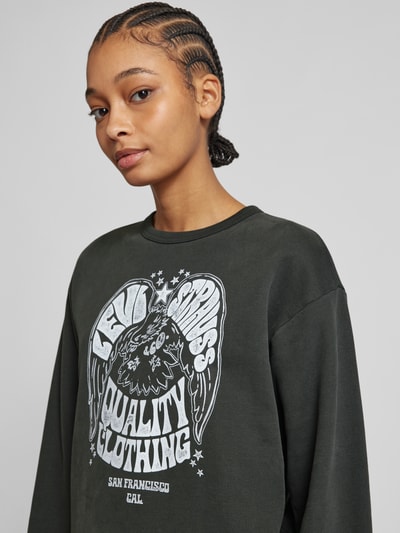 Levi's® Sweatshirt mit gerippten Abschlüssen Black 3