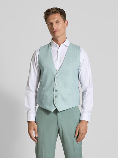Zuitable Anzugweste mit V-Ausschnitt Modell 'WESLEY' Mint 6