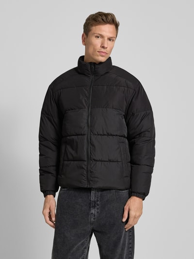 Jack & Jones Gewatteerd jack met opstaande kraag, model 'MAZE' Zwart - 4