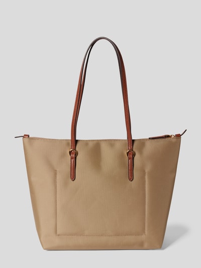 Lauren Ralph Lauren Shopper mit Label-Applikation Schlamm 4