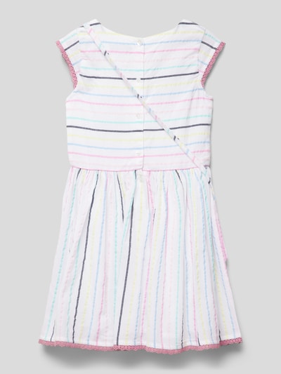Happy Girls Minikleid mit Streifenmuster Weiß 3