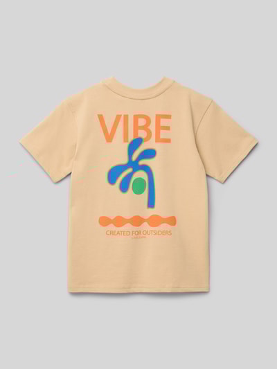 CARS JEANS T-Shirt mit Motiv-Print Modell 'TORINS' Sand 3