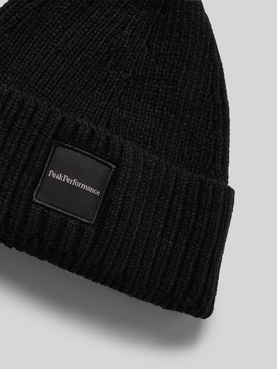 PEAK PERFORMANCE Beanie mit Label-Patch Modell 'Cornice' Black 2