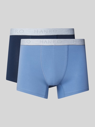 Hanro Trunks mit Label-Bund im 2er-Pack Bleu 1