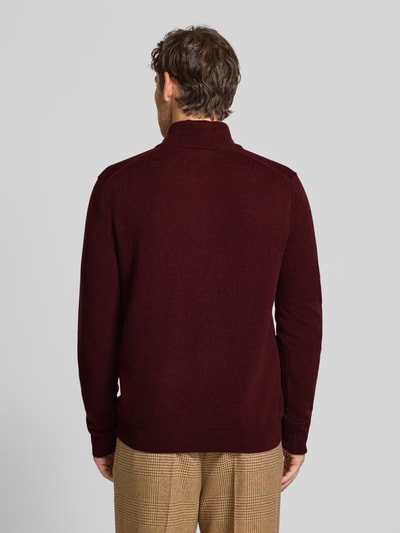 Polo Ralph Lauren Sweter z dzianiny z prążkowanymi wykończeniami Bordowy 5