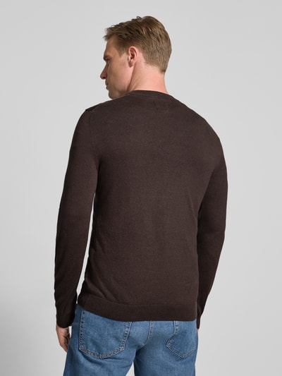 MCNEAL Strickpullover mit Kaschmir-Anteil Schoko Melange 5