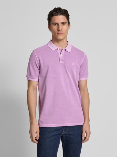 Marc O'Polo Koszulka polo o kroju Regular Fit z czystej bawełny Jasnofioletowy 4