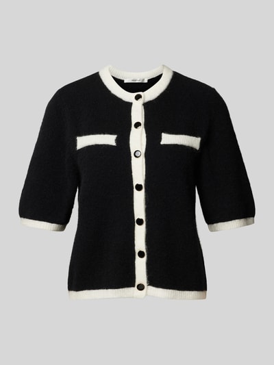 Gestuz Strickjacke mit Druckknopfleiste Modell 'alpha' Black 2