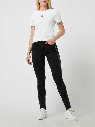 Calvin Klein Jeans Skinny fit high rise jeans met stretch  Zwart - 1