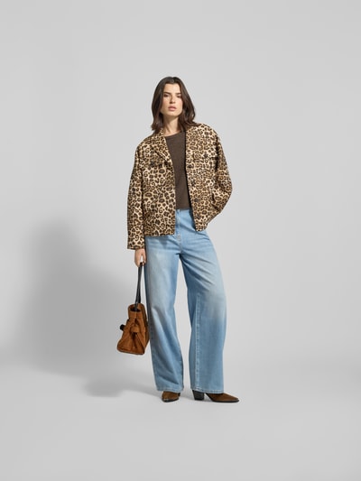 Anine Bing Jacke mit Reverskragen Mittelbraun 1