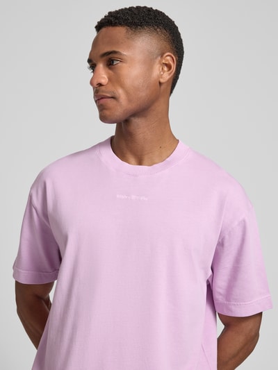 Marc O'Polo Relaxed Fit T-Shirt aus reiner Baumwolle Flieder 3