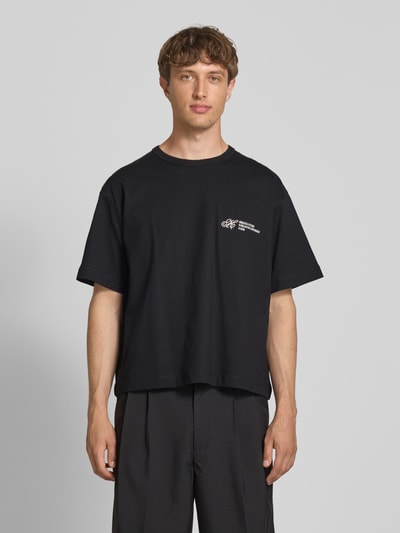 Jack & Jones T-Shirt mit Label-Stitching Black 4