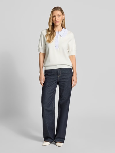 Essentiel Antwerp Regular Fit Pullover aus Viskose-Mix Modell 'JEWELRY' Weiss 1