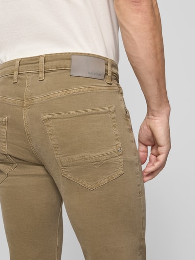 MAC Straight fit jeans met 5-pocketmodel, model 'ARNE' Beige - 3