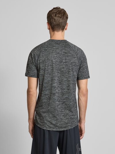 Under Armour T-shirt met logoprint, model 'TECH 2.0' Zwart - 5