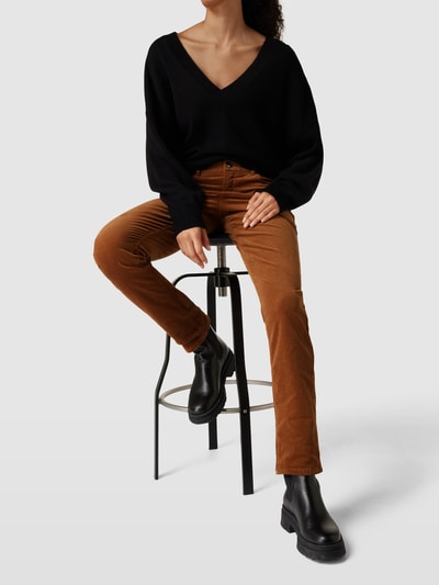 Christian Berg Woman Stoffen broek met 5-pocketmodel Cognac - 3