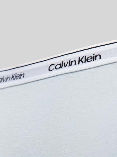 Calvin Klein Underwear Slipy z paskiem z logo Jasnoniebieski 2