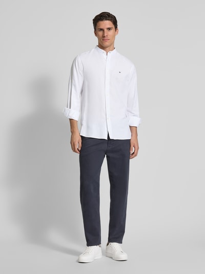 Tommy Hilfiger Regular Fit Freizeithemd aus Baumwoll-Leinen-Mix Weiss 1