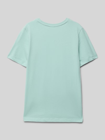 s.Oliver RED LABEL T-shirt o kroju regular fit z czystej bawełny Turkusowy 3