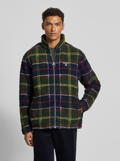 Barbour Regular Fit Fleecejacke mit Stehkragen Modell 'TARTAN' Dunkelgruen 4