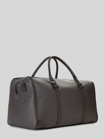 Valentino Bags Weekender mit Label-Detail Modell 'KING' Dunkelbraun 3