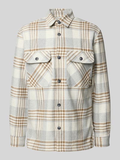 Jack & Jones Premium Regular fit vrijetijdsoverhemd met kentkraag Lichtgrijs gemêleerd - 2