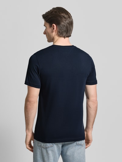 Tommy Hilfiger t-shirt o kroju regular fit z czystej bawełny Granatowy 5